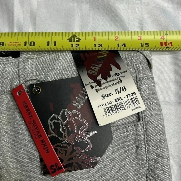 RARE VTG NWT SILVER SALVAGE LOW RISE  ,SKINNY SHINY women s jeans size 4,6 & 10 - Picture 13 of 15